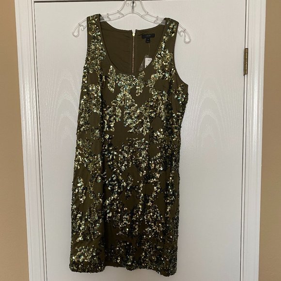 NEW j crew sequin sleeveless dress - Picture 1 of 4